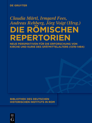 cover image of Die römischen Repertorien
